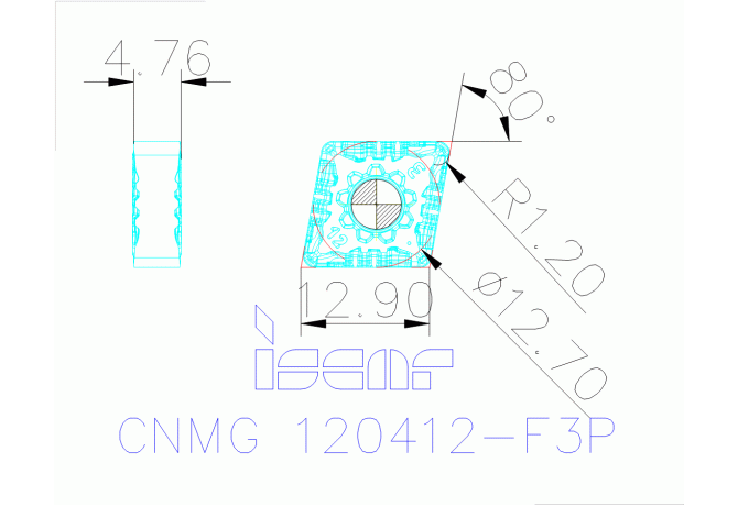 CNMG 120412-F3P IC8150