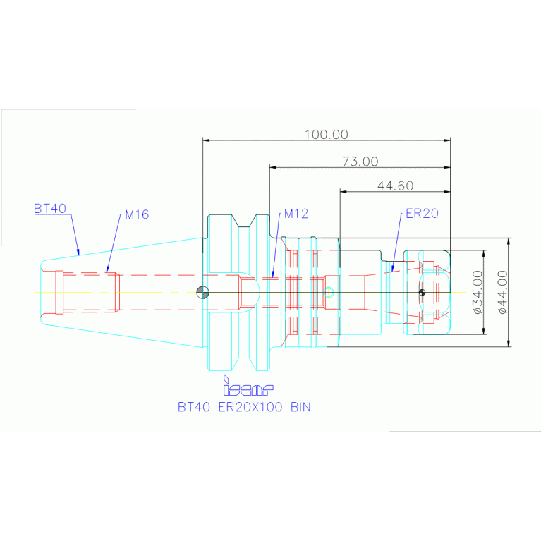 BT40 ER20X100 BIN