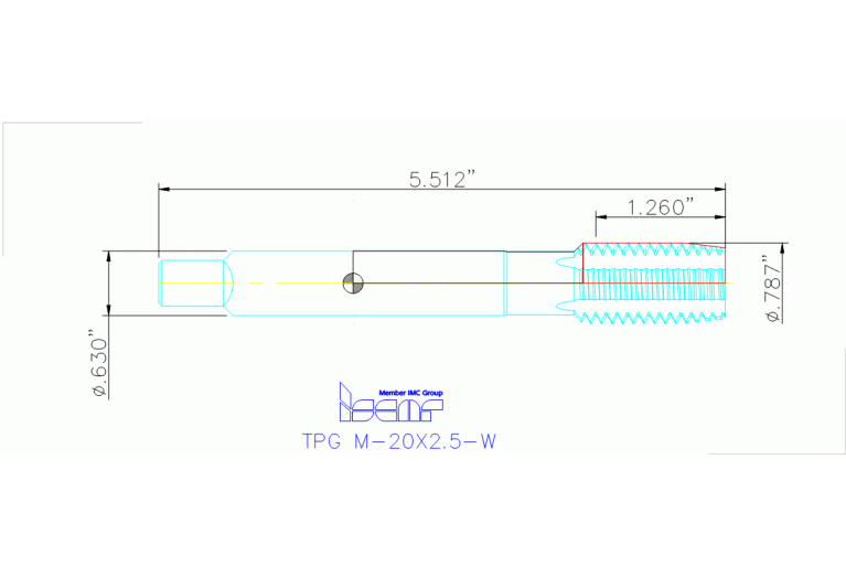 TPG M-20X2.5-W HE