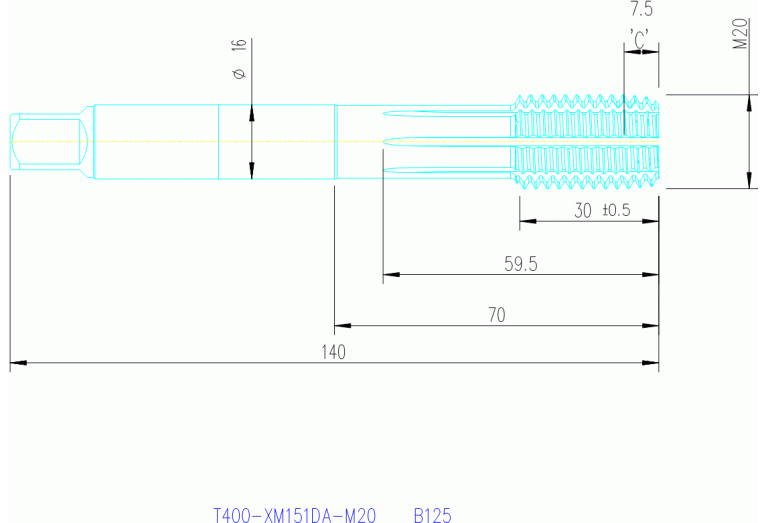 T400-XM151DA-M20 B125