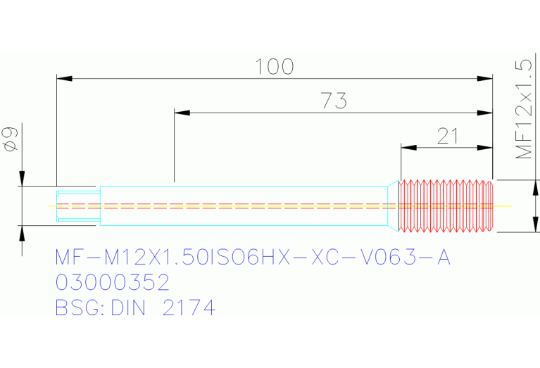 MF-M12X1.50ISO6HX-XC-V063-A