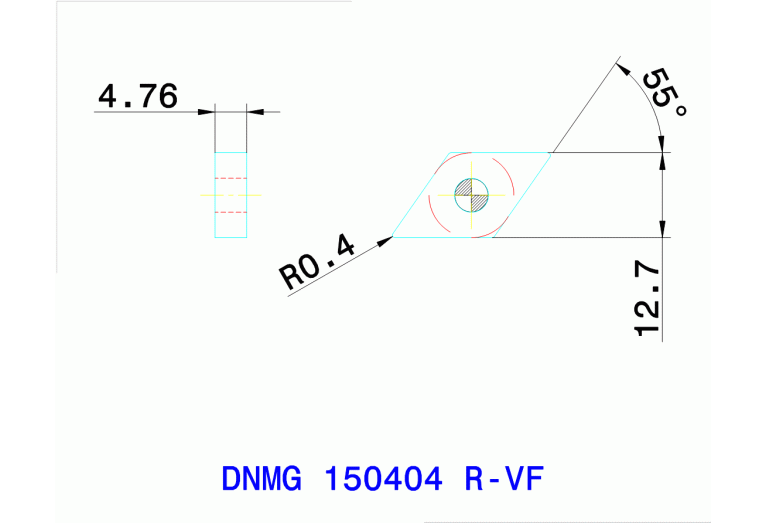 DNMG 150404 R-VF TT8125