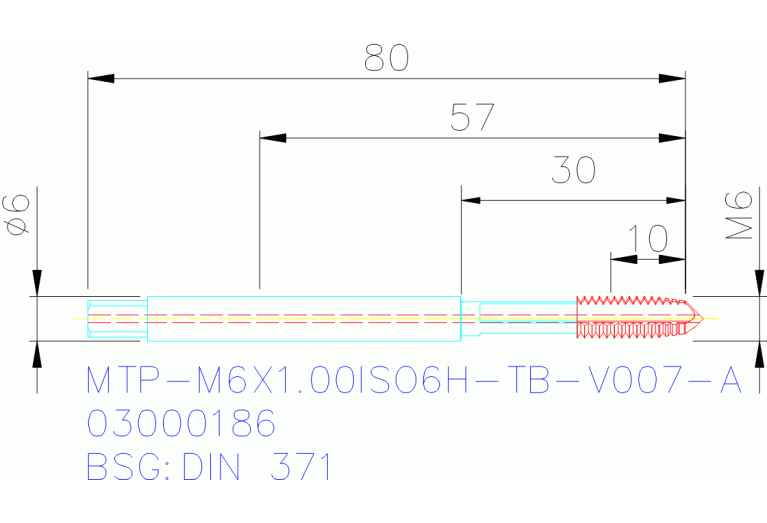 MTP-M6X1.00ISO6H-TB-V007-A