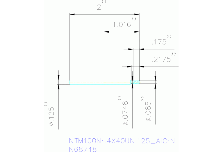 NTM100NR.4X40UN.125 ALCRN