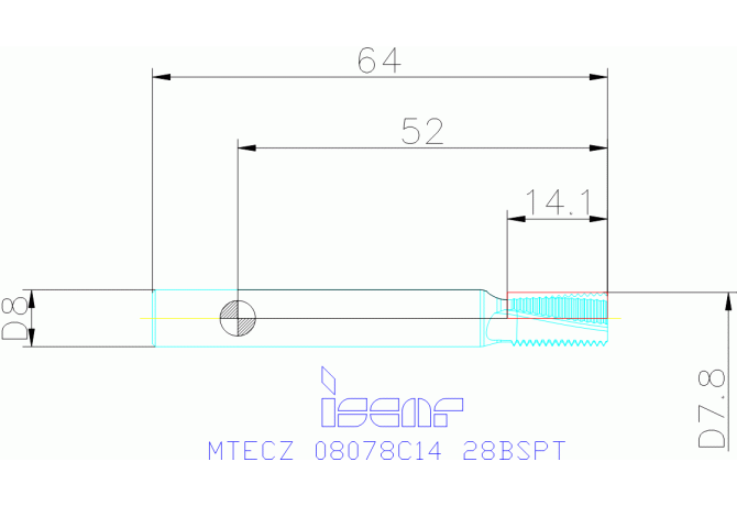 MTECZ 08078C14 28BSPT IC908