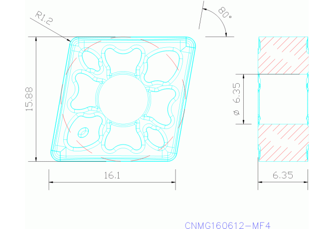 CNMG160612-MF4 TM4000