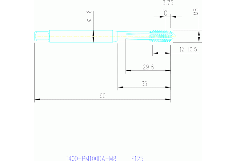 T400-PM100DA-M8 F125