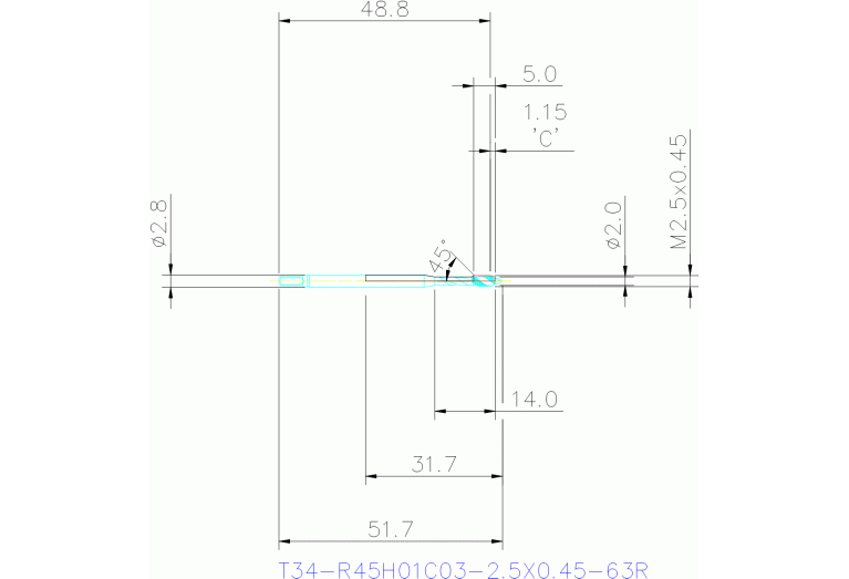 T34-R45H01C03-2.5X0.45-63R