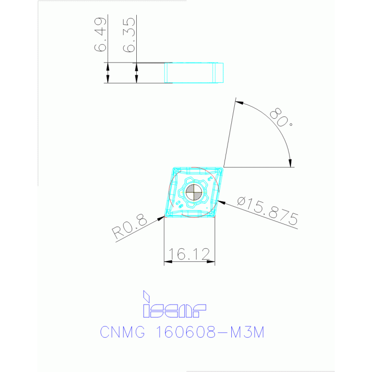 CNMG 160608-M3M IC830