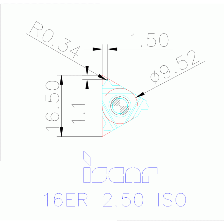 16ER 2.50 ISO IC50M