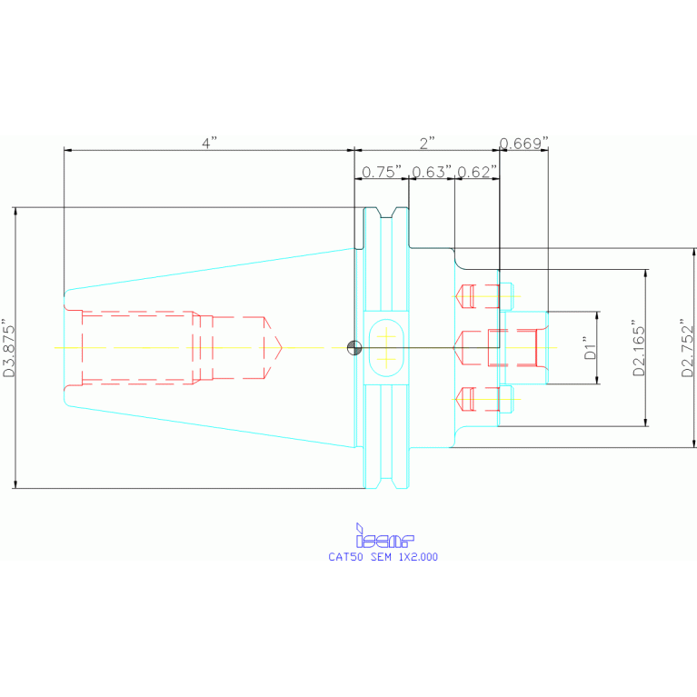 CAT50 SEM 1X2.000