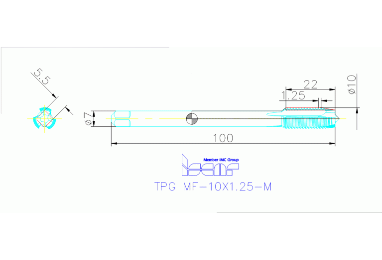 TPG MF-10X1.25-M HEST