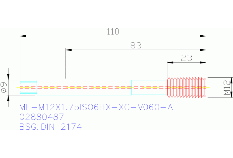 MF-M12X1.75ISO6HX-XC-V060-A