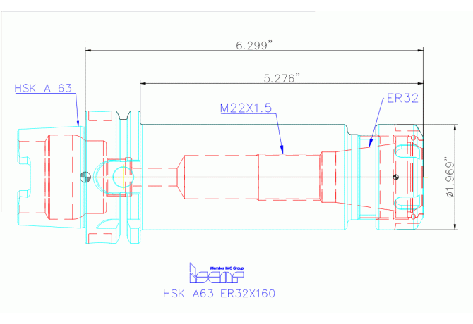 HSK A63 ER32X160