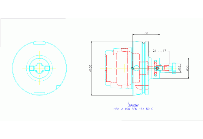 HSK A100 SEM16X50C