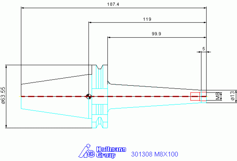 301308 M8X100