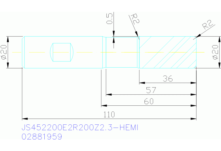 JS452200E2R200Z2.3-HEMI