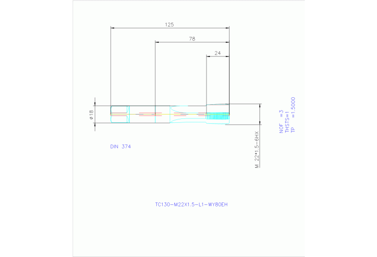 TC130-M22X1.5-L1-WY80EH