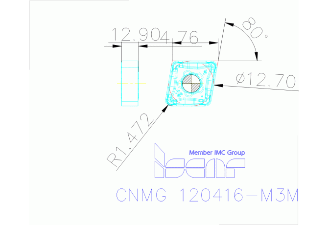 CNMG 120416-M3M IC806
