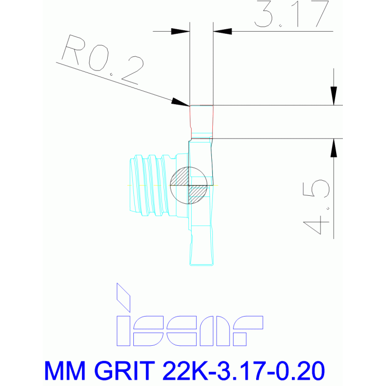 MM GRIT 22K-3.17-0.20 IC528