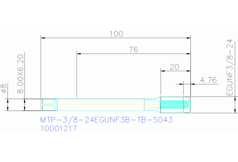 MTP-3/8-24EGUNF3B-TB-S043