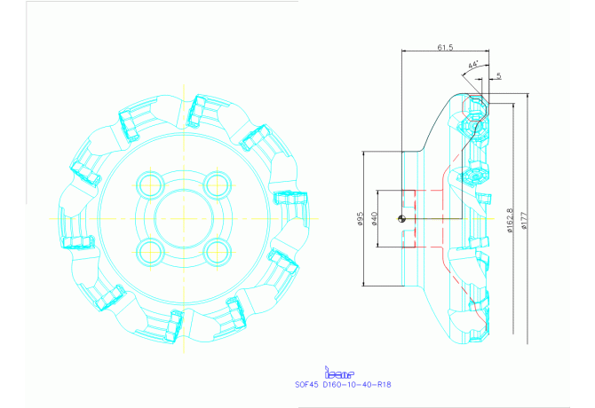 SOF45 D160-10-40-R18
