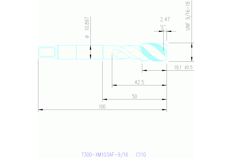 T300-XM103AF-9/16 C110