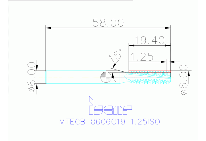MTECB 0606C19 1.25ISO IC908
