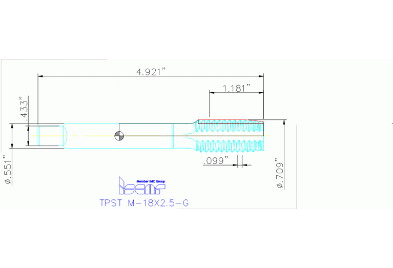 TPST M-18X2.5-G HENI