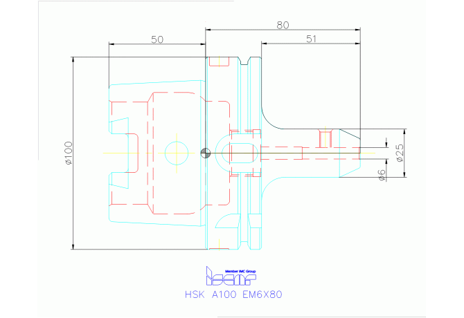 HSK A100 EM6X80