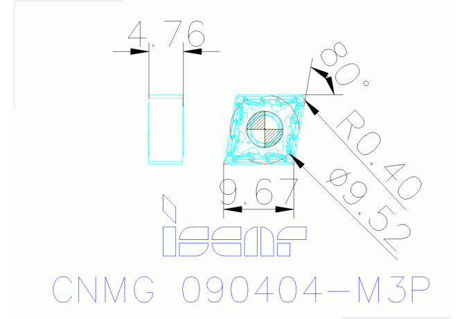 CNMG 090404-M3P IC8150