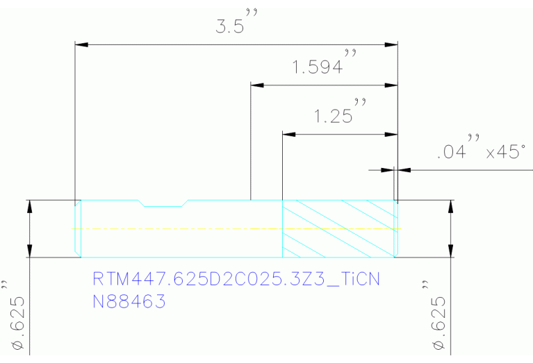 RTM447.625D2C025.3Z3 TICN