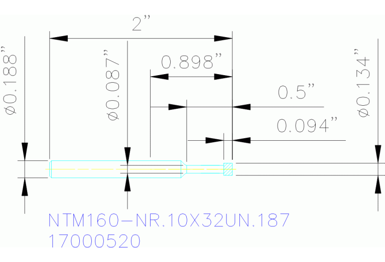 NTM160NR.10X32UN.187 ALCRN