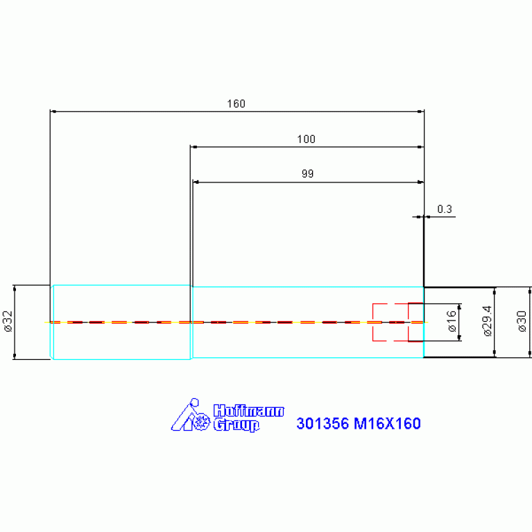 301356 M16X160