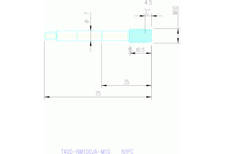 T400-NM100JA-M10 N1PC