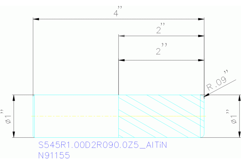 S545R1.00D2R090.0Z5 ALTIN