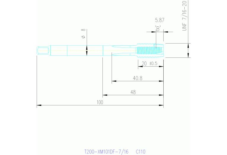 T200-XM101DF-7/16 C110