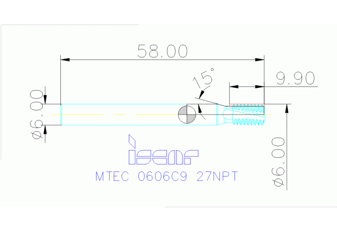 MTEC 0606C9 27NPT IC908