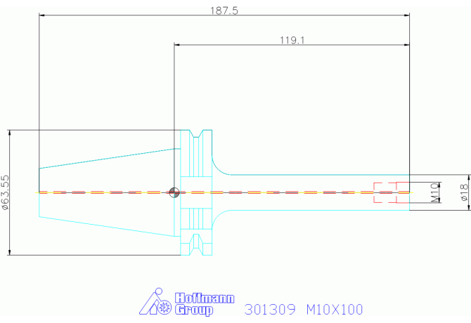 301309 M10X100