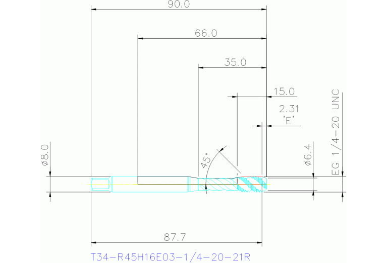 T34-R45H16E03-1/4-20-21R