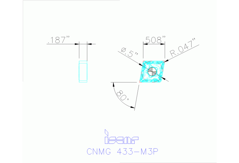 CNMG 120412-M3P IC830