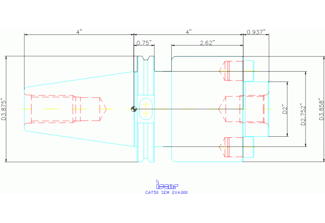 CAT50 SEM 2X4.000