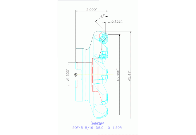 SOF45 8/16-D5.0-10-1.50R