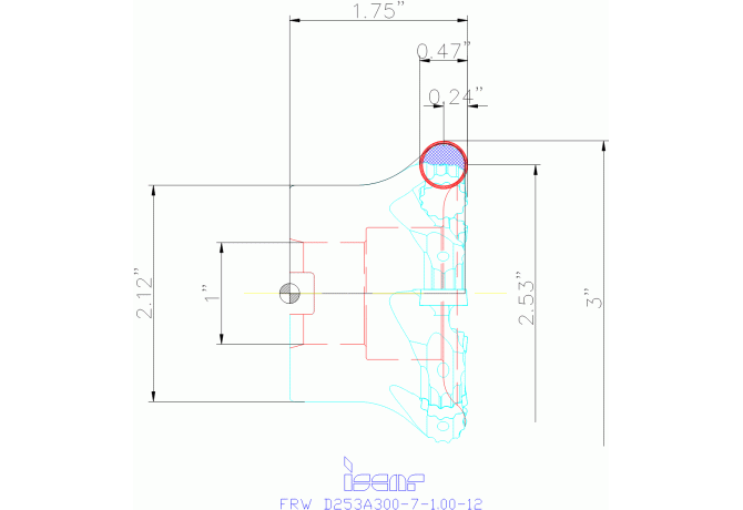 FRW D253A300-7-1.00-12