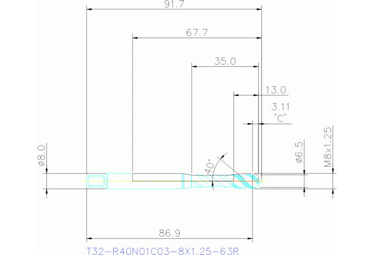 T32-R40N01C03-8X1.25-63R