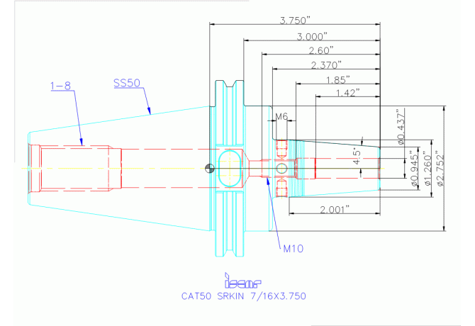 CAT50 SRKIN 7/16X3.750