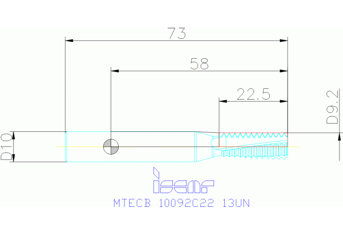 MTECB 10092C22 13UN IC908