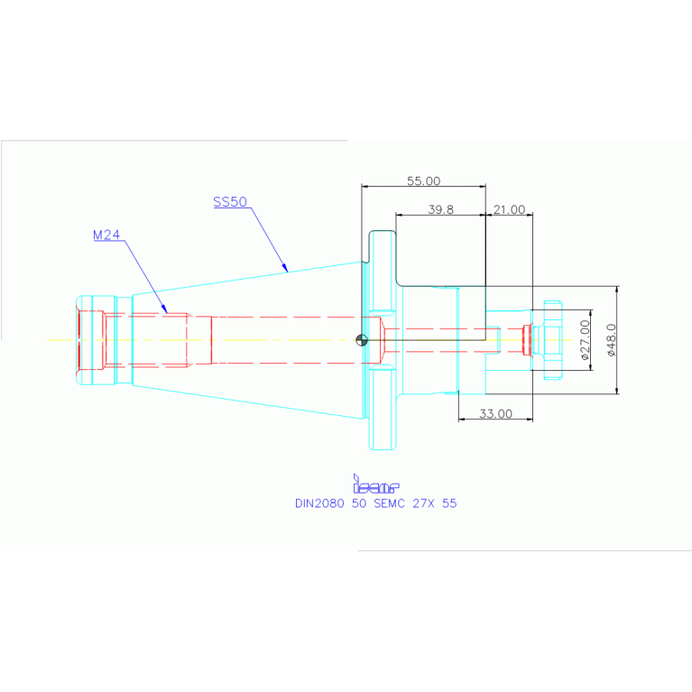 DIN2080 50 SEMC 27X 55