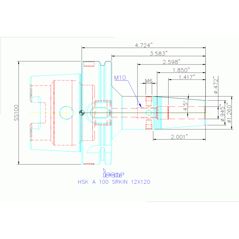 HSK A100 SRKIN12X120