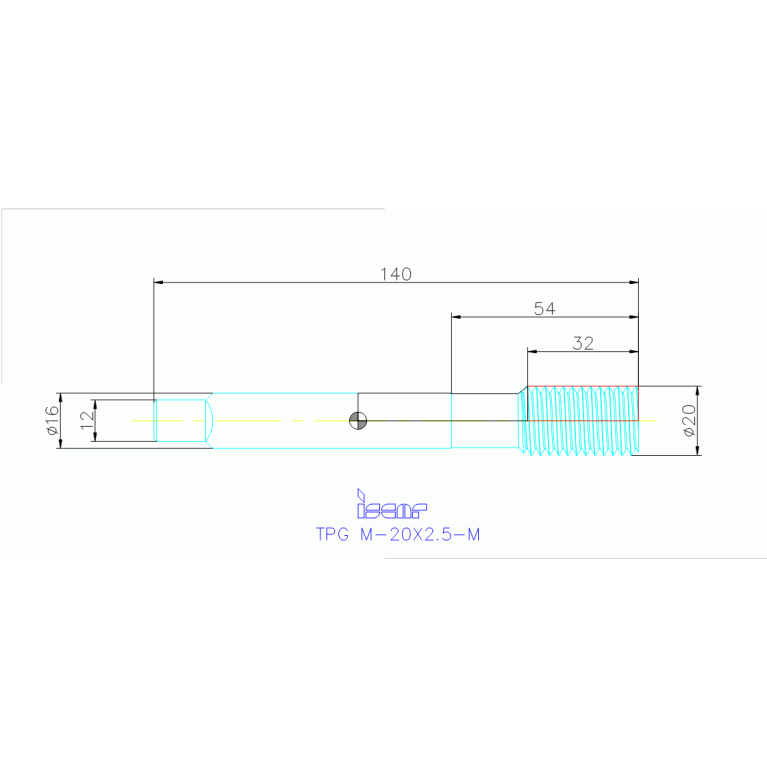 TPG M-20X2.5-M HEST